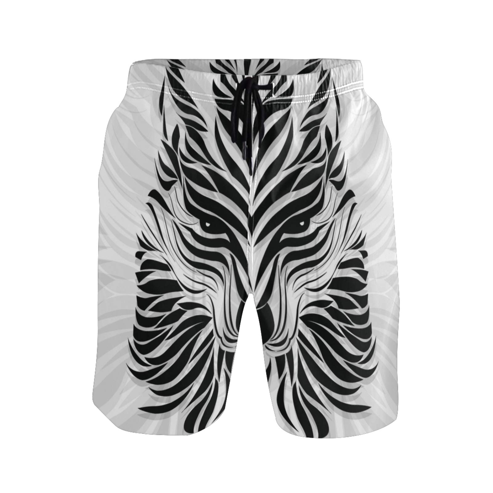 Men's Summer Cool Swim Trunks Quick Dry Abstract