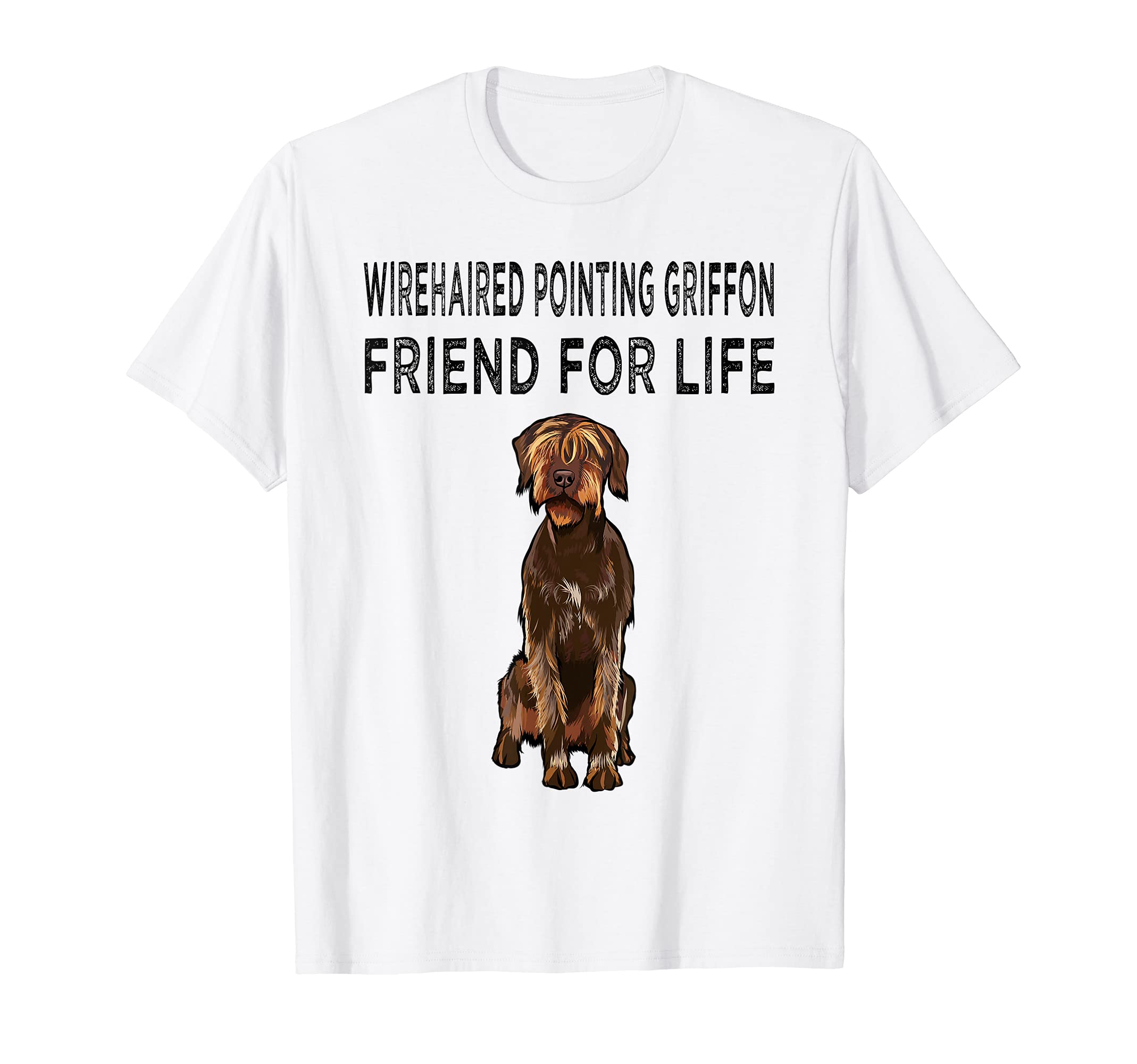 Wirehaired Pointing Griffon Friend For Life Dog Friendship T-Shirt โ image 1