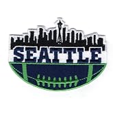 MJshop29 Seattle City American Football Fan Favorite Team Iron On Patches for Clothing Backpacks Jeans Motorcycle Patch Sew On Custom Jackets Hats Tactical Bags