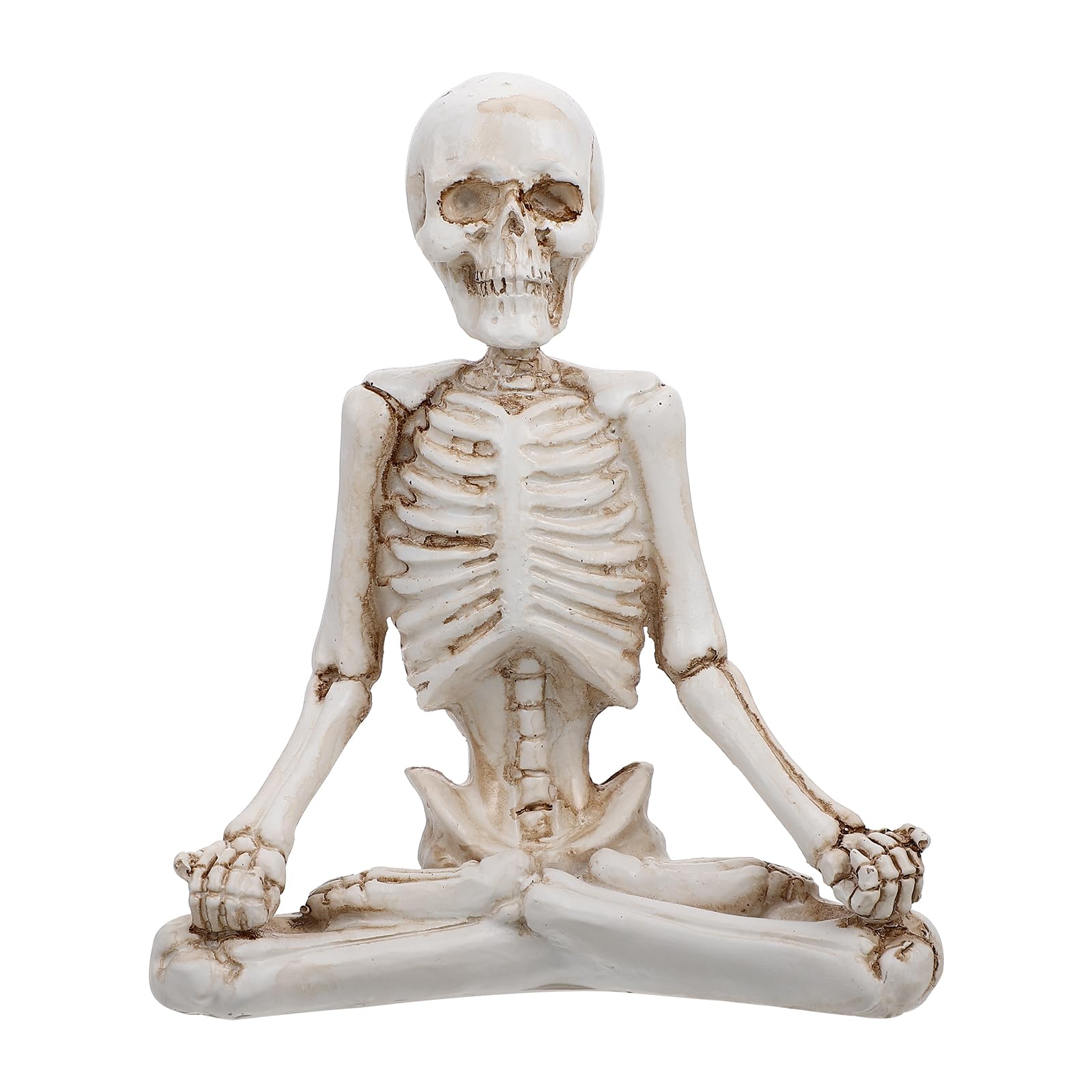 VICASKY Skeleton Yoga Figures Halloween Decorations Small Yoga Skull Ghost Model Skull Resin Crafts Home Ornament Halloween Party Decor Supplies