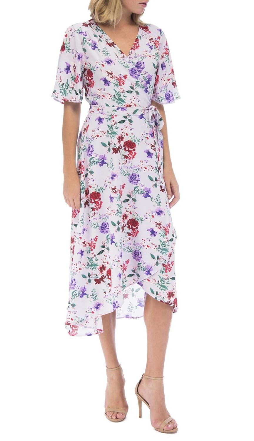 bobeau orna wrap dress