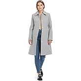 kate spade new york womens Single Breasted Soft Wool Blend Mid-length Walker Coat
