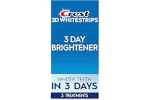 Crest 3DWhitestrips 3 Day Brightener At-Home Teeth Whitening Kit, 3 Treatments, Whiter Teeth in 3 Days