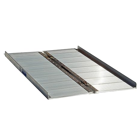 Rollstuhlrampe verschiedene Größen 272 kg klappbar Alu Auffahrrampe Verladerampen Rampe (122cm)