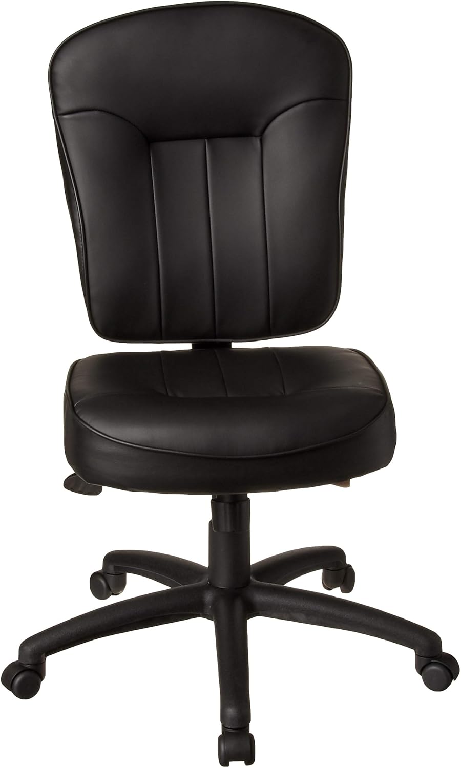 Boss Office Products Leather Adjustable Task Chair Without Arms Black B563 Furniture Decor Amazon Com