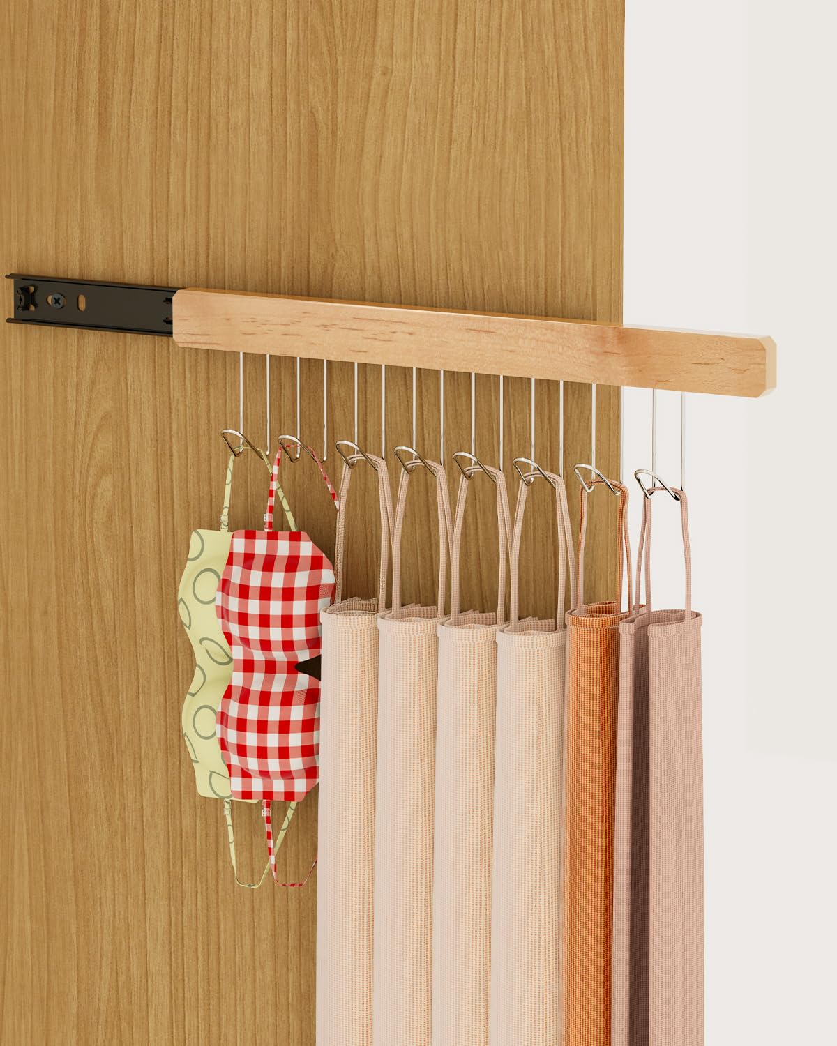 Photo 1 of 1 Pack Pull Out Valet Rods for Closet, Tie Hanger Belt Rack for Closet, Heavy Duty Space Saving Closet Organizers and Storage (Right)