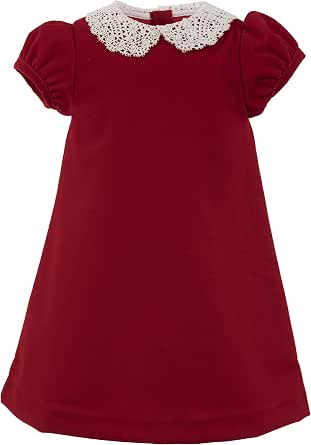 Amazon.com: Carriage Boutique - Vestido de terciopelo rojo o negro para  niña de manga corta con cuello blanco, Trapecio o corte en A : Ropa,  Zapatos y Joyería