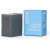 Osmia Skincare - Natural Black Clay Facial Soap Bar | Dead Sea Mud, Jojoba Oil, Mango Butter, Coconut Milk | Nourish, Soothe, Soften | Clean Beauty For Healthy Skin (2.25 oz | 64 g)