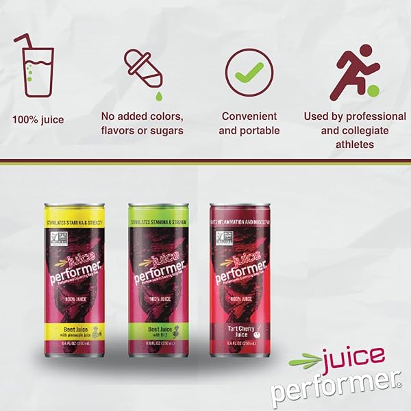 JUICE PERFORMER BEET JUICE WITH VITAMIN B12 – NATURAL PRE-WORKOUT BEETROOT JUICE FOR BOOSTING STAMINA & STRENGTH – VEGETABLE JUICE WITH B12 ENERGY BOOSTER – SUPERFOOD 8.4 FL.OZ. (12 PK) VEGAN