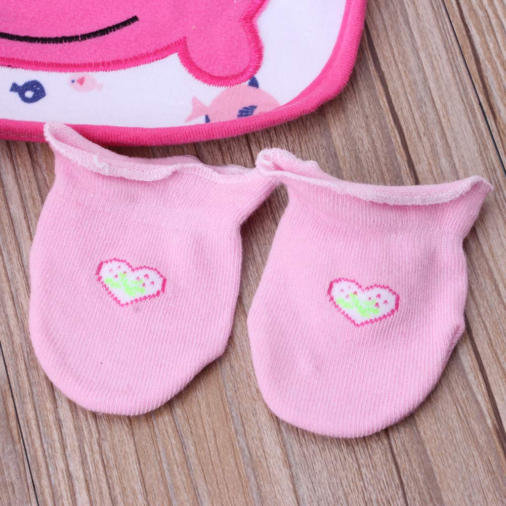 Cadeau Accessoire Bebe Naissance Nouveau Nes Garcon Fille Unisexe 0 12 Mois Couleur Aleatoire Fille Gants Bebe Anti Griffure Chaussettes Manyo Kit De 3 Bavoir Bebe Bebe Fille 0 24m Chaussettes
