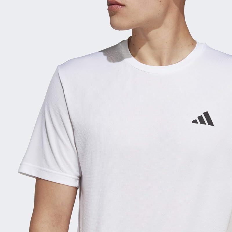 Herren Train Essentials Training Shirt, White/Black, M — Foto 3 von 8