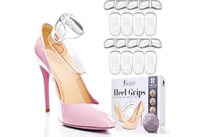 Ballotte Premium Grade Silicone Heel Protector (Double Cushioned - 8 Pack) | Heel Grips/Heel Pads for Women Heels - Shoe Inserts for Shoes That are Too Big | High Heel Cushion Inserts Women
