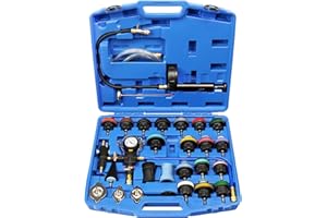 JoyFans Coolant Pressure Tester Kit, Cooling System Coolant Vacuum Refill Kit Automotive Tools Works on Radiator Leak Test & Coolant Fill Purge Service for Cars Trucks Airlift