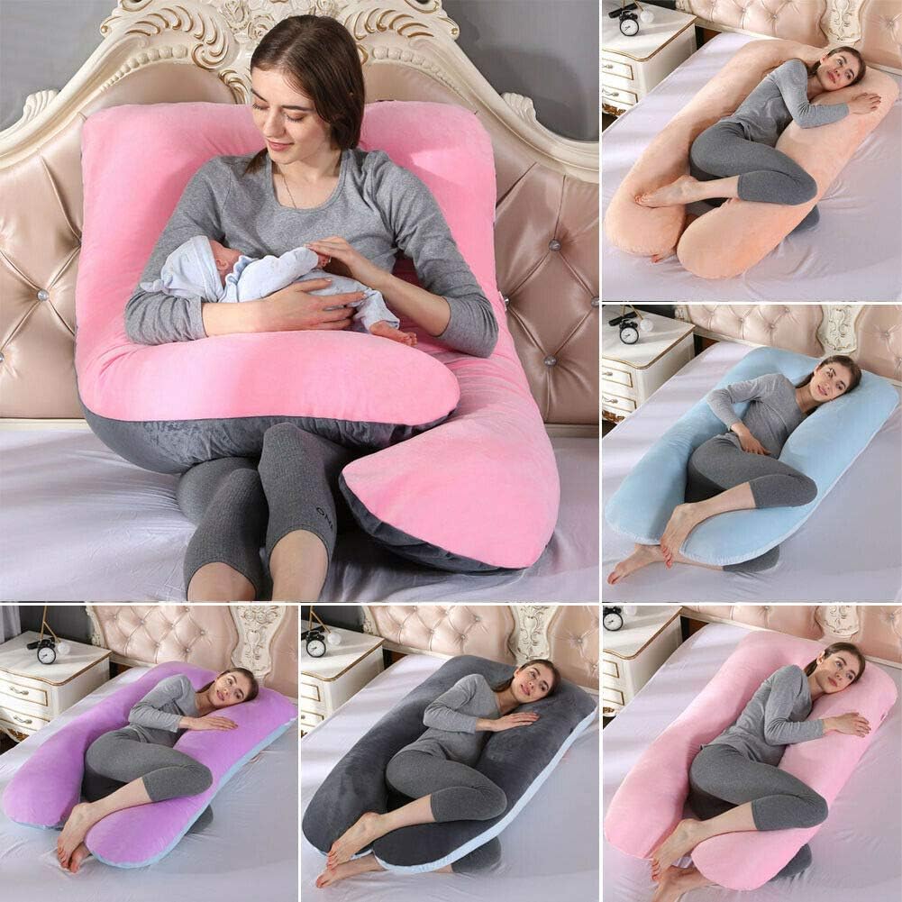 Carolilly Maternity Pillow for Sleeping U Shape Maternity Pillow Memory