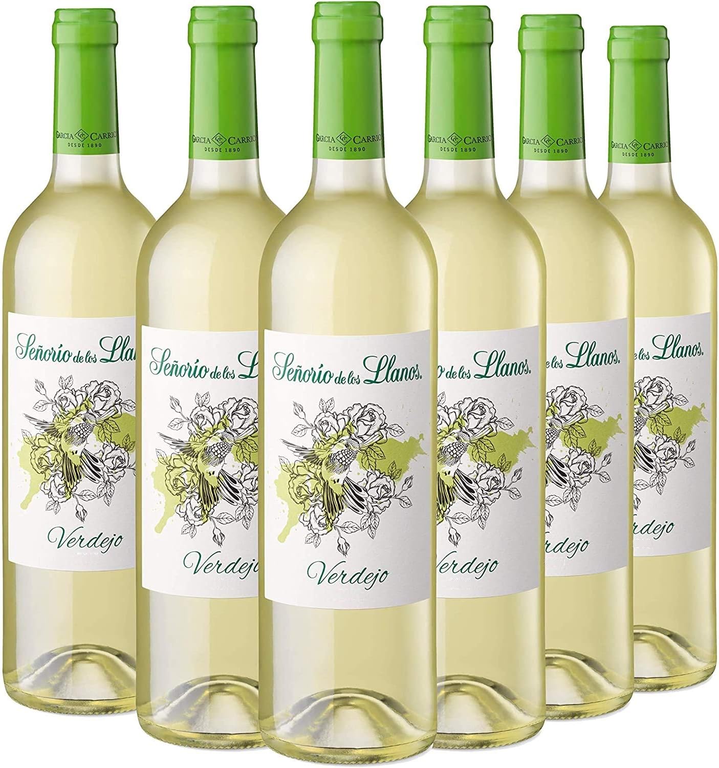 6 botellas de vino blanco Señorío de los Llanos Verdejo por 9,99€