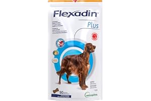 Vetoquinol Flexadin Plus Chews – Joint Supplement with Glucosamine and Chondroitin - Medium and Large Dogs - 90 chewable Tabl