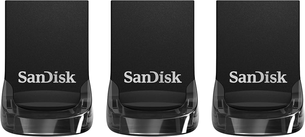 SanDisk Ultra Fit 32GB USB 3.1 Flash Drive Triple Pack