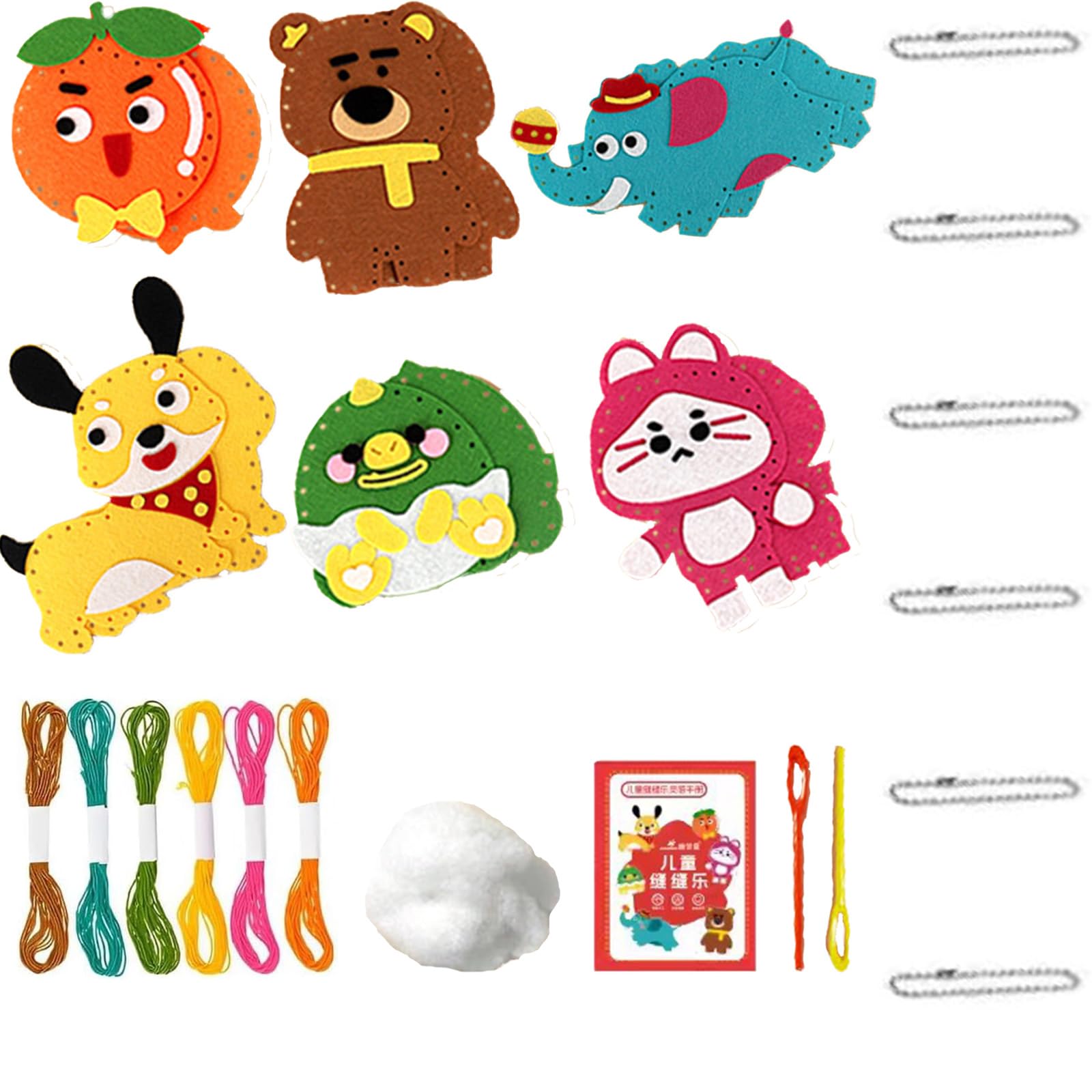 ARROMI Sewing Kit for Beginners, DIY Craft Supplies, Sewing Project Set, Handcraft Kit for Learning & Creative Making for Adults