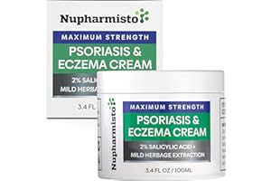 NUPHARMISTO Psoriasis Eczema Cream Control Reoccurrence, Maximum Strength Psoriasis Cream,Relieve Symptom of Resistant,Effective for Seborrheic Dermatitis,Folliculitis Treatment,100ml
