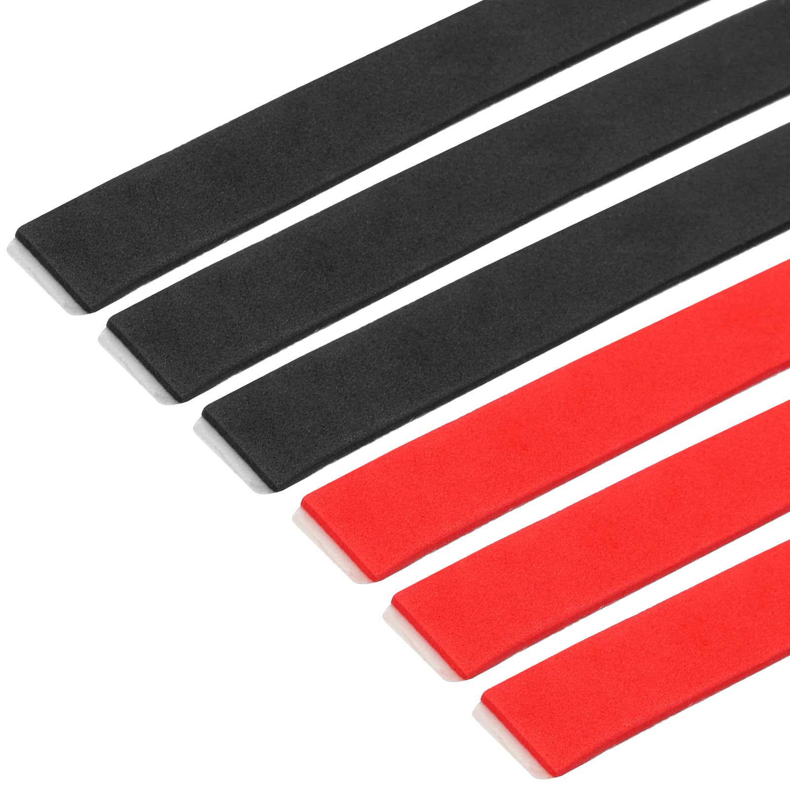 PATIKIL 18" Table Tennis Side Tape, 10 Pack Table Tennis Edge Tape Protect the Edges of Rubber and Blade for Paddles Racket, Black, Red