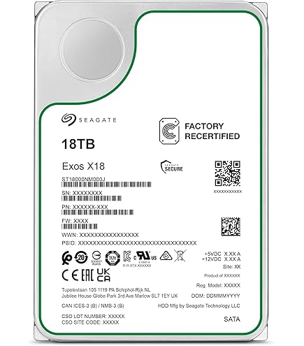 Amazon.com: Seagate Exos X18 ST18000NM000J 18 TB Hard Drive