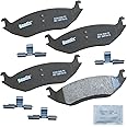 Bendix Priority1 CFM967 Semi-Metallic Rear Brake Pads for Chrysler Aspen 2009-2007, Dodge Durango 2009-2003, Ram 1500 2010-2002, Ram 1500 Van 2003, Ram 1500 2018-2011, 1500 Classic 2023-2019