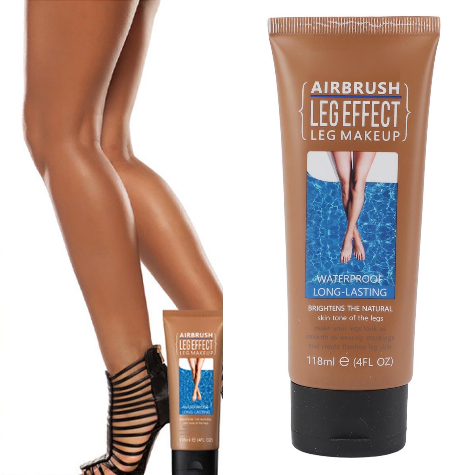118ml Airbrush Legs, Leg Makeup Lotion, Body Makeup Foundation, Waterproof Long Lasting Full Coverage Lightweight Leg Body Cosmetic for Wedding (3#)