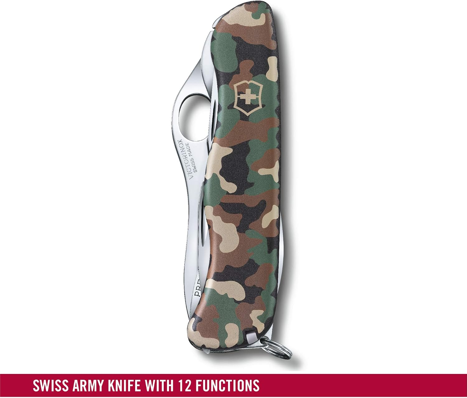 Victorinox Trailmaster Swiss Army Pocket Knife, Large, Multi Tool, 12 Functions, Large Locking Blade, Camouflage - Image 3