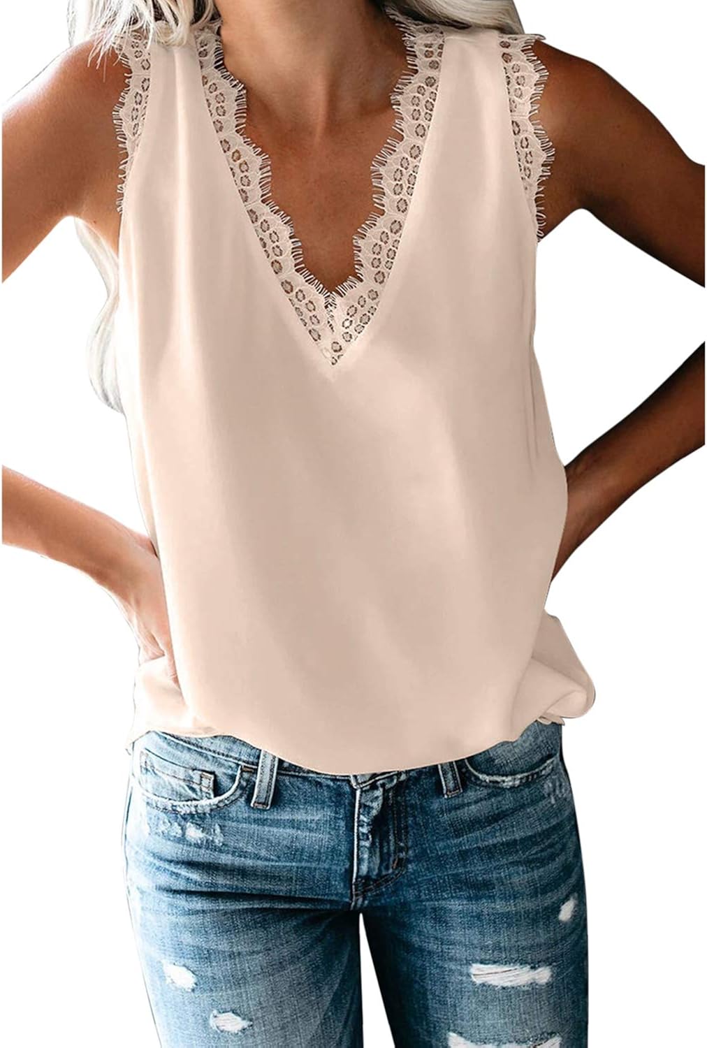 Rapbin Damen Bluse Langarm - V-Ausschnitt Tunika Für Herbst In Grau-Blau