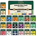 VAHDAM, Assorted Tea Sampler (20 Delicious Variety, 40 Individually Wrapped Pyramid Teabags) Long Leaf Premium Teas I Tea Gif