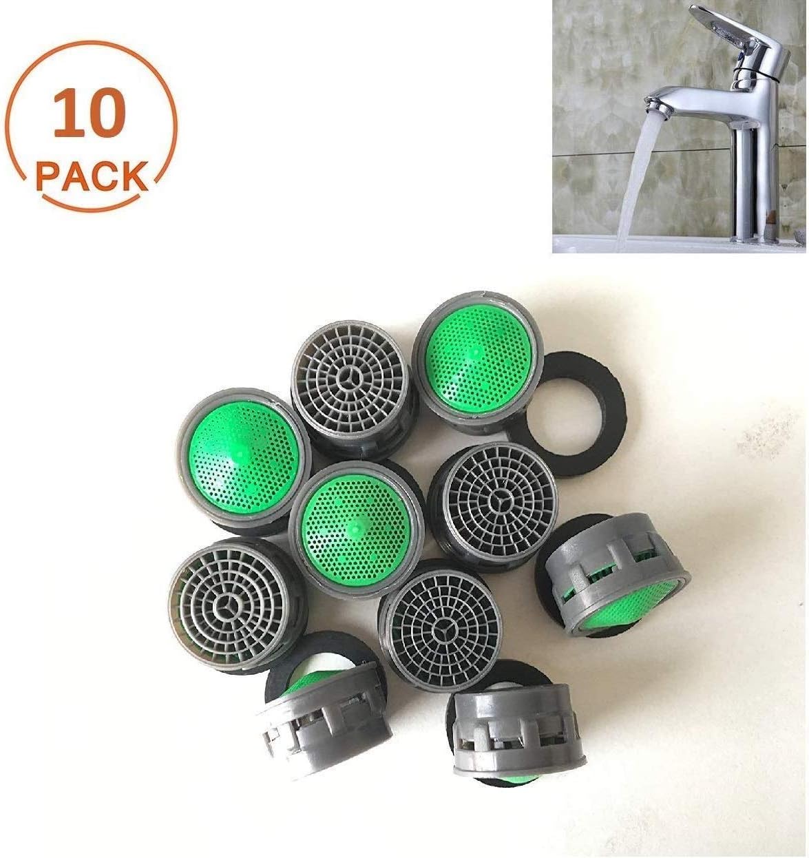 Swastik ABS Plastic Foam Flow/Aerator for Taps and Faucets (Multicolour; Medium)