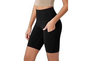ODODOS Women's Tummy Control Biker Shorts 2.0 with Pockets High Waist Athletic Workout Yoga Shorts-3.5''/ 5"/ 8" / 10" Inseam