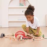 Giant bean Forest Theme Wooden Train Set 36 Pieces Toddler 3-7 Expan&able view 7
