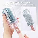 Alyvisun Silicone Bottle Brush 3-in-1 Teat Straw Brush Red view 5