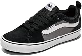 Vans Filmore Suede/Canvas Men’s Low-Top Sneakers Black Pewter 46 EU
