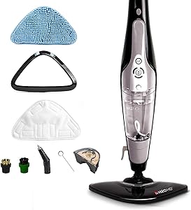 H2O HD 5 in 1 All Purpose Hand Held Steam Cleaner System for Home Use with 8 Piece Cleaning Accessory Kit