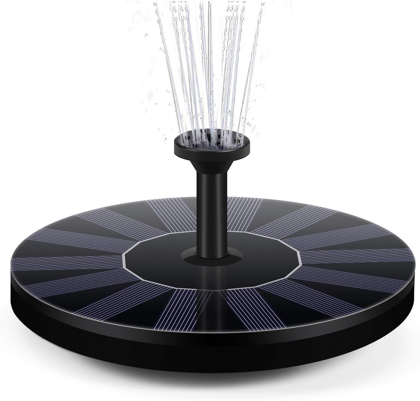 BAONUOR Solar Springbrunnen 2020 Upgrade, Solar Teichpumpe mit 5 Effekte Solar Wasserpumpe Solar schwimmender Fontäne Pumpe für Gartenteich Oder Springbrunnen Vogel-Bad Fisch-Behälter