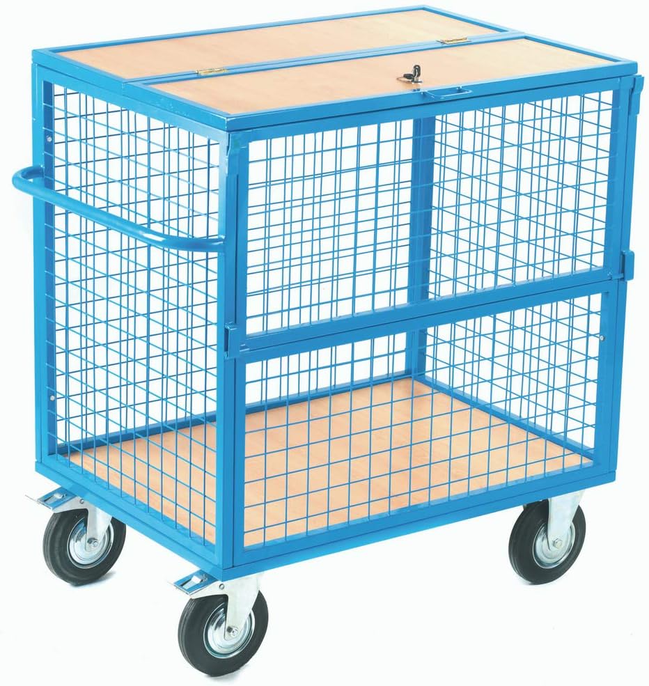 Rackit GIS71M Mesh with Timber Deck Security Trolley