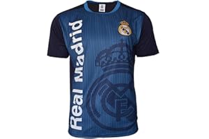ICON SPORTS GROUP Real Madrid Unisex-Adults Blue Short Sleeve Modern Soccer Jersey - 3XL