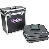 Sportsman Wireless Race Car Scales and Storage Case, 7000lb Aluminum Pads | 0.5% accuracy, chassis setup data, cross weight, bite balance, front to rear distribution, total vehicle weight readings