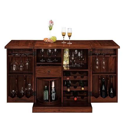 Inhouz INHZ0852(M) Bar Cabinet (Brown)