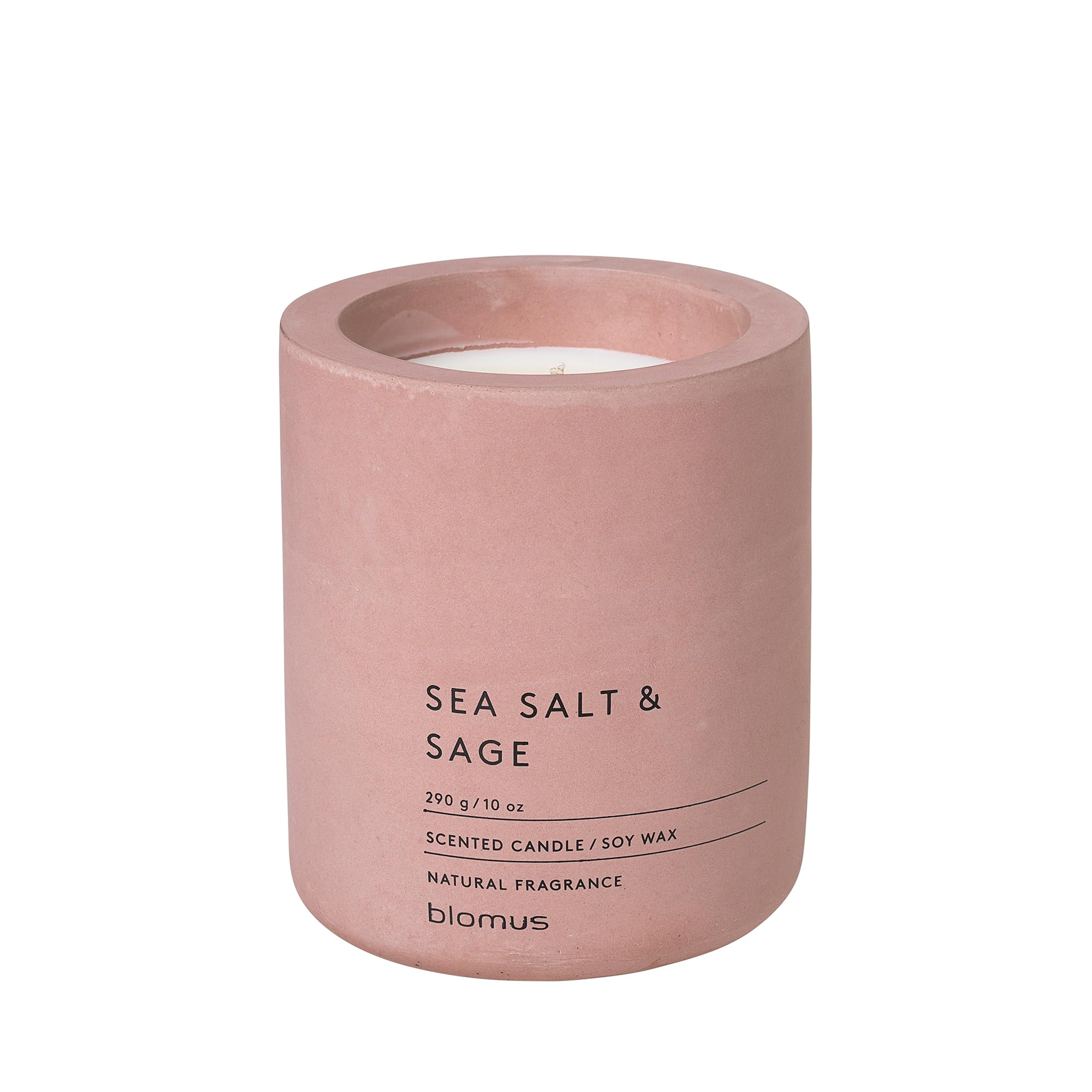 Blomus Fraga Scented Candle Sea Salt and Sage,Medium , 290gm, Pack of 1