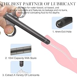 [2Pack+Storage Bag] Lube Applicator Syringe with