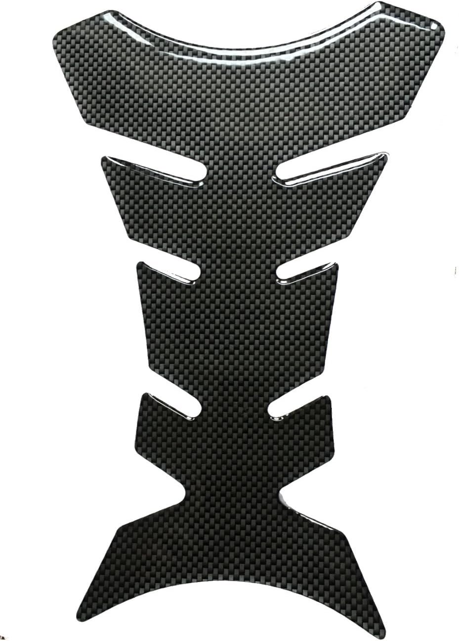 Carbon Fibre Look Motorcycle Tank Pad Protector 3D Progrip