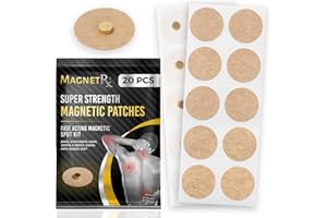MagnetRX® Magnetic Acupressure Patches - 3,500 Gauss Ultra Strength Healing Magnets for The Body - Acupressure Magnets Patch 