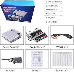 Retro Game Console, Classic Mini Retro Game System