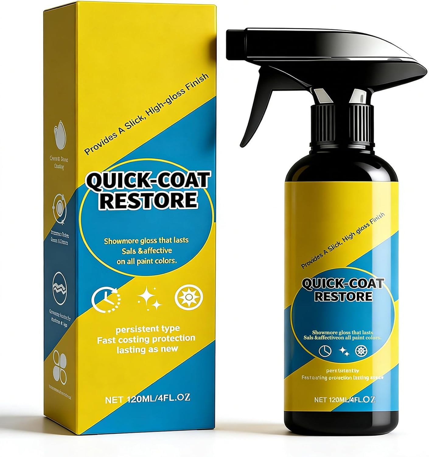 2026 Nano Quick Coat Restore - Advanced Quick-Acting Car Coating Spray for Long-Lasting Gloss, Dust Proof & Glazing Effects (1 Piece)