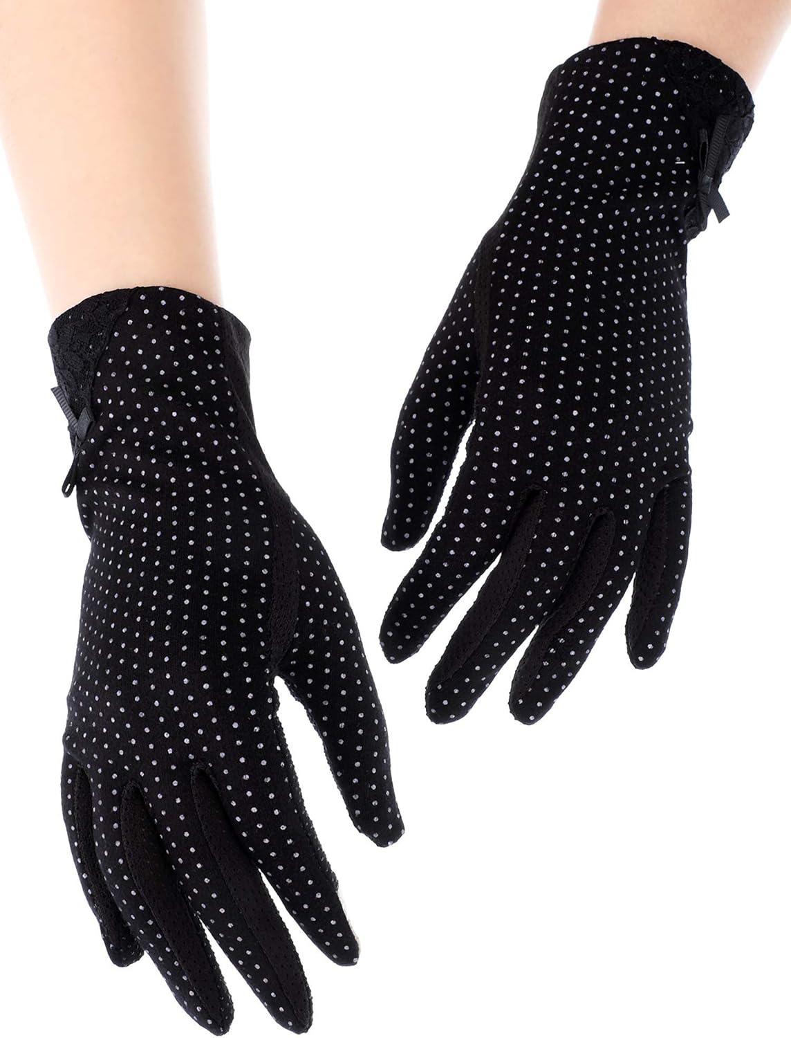 3 Pairs Women Sun Protective Gloves UV Protection Sunblock Gloves Touchscreen Gloves for Summer Driving Riding (Color Set 1): Clothing