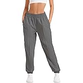 neezeelee Women's High Waisted Sweatpants Cinch Bottom Joggers Pants Comfortable Baggy Lounge Wear with Pockets