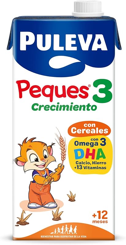 Crianças de 3 anos com cereais Crescimento do Leite +12 meses, embalagem 6x1L